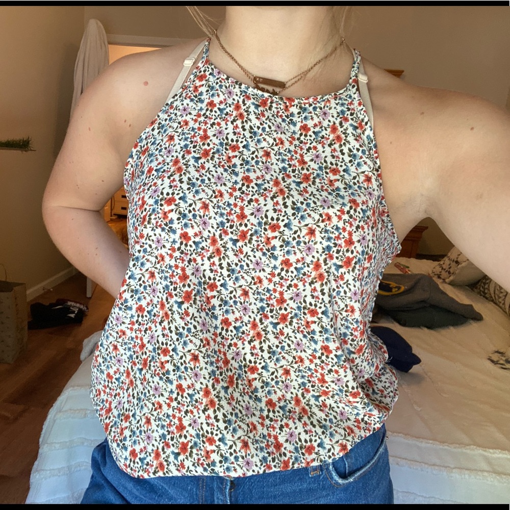 Floral print tank top